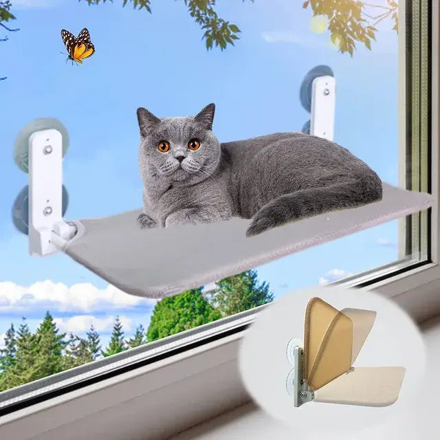 Foldable Cat Window Perch with Suction Cups